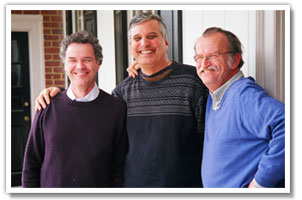 De izquierda a derecha: Ed Ayers, Brian Blogh y Peter Onuf