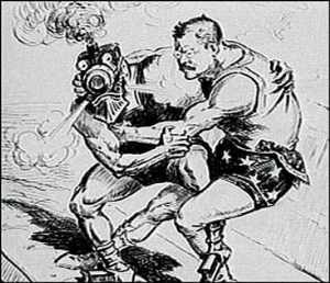 Roosevelt luchando con los monopolios ferrocarrileros